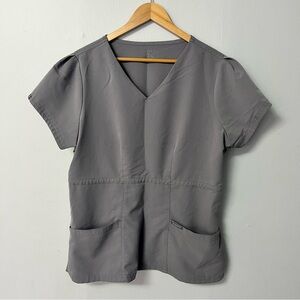 Jaanuu scrub top gray xl